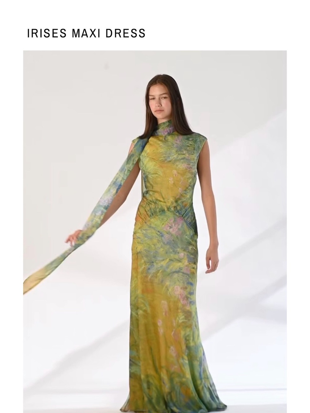 Yellow The Label Irises Maxi Dress